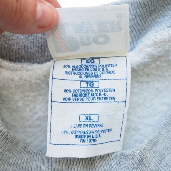 Pro Player Vintage 90s Denver Broncos Made in USA Pullover Sweatshirt Men's XL - Picture 6 of 9